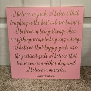 Wood Wall Decor Audrey Hepburn